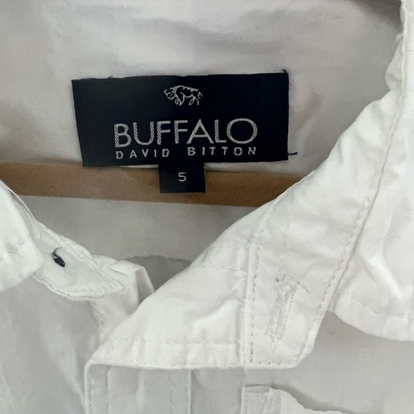 Boys Buffalo David Bitton white button down size 5. - Picture 5 of 5